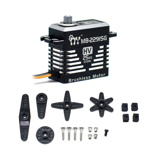 My Servo MB-2291SG Digital Brushless Steel Gear Servo 29kg-cm High-Torque Steel Gear Servo For 1/8 & 1/10 Scale RC Cars