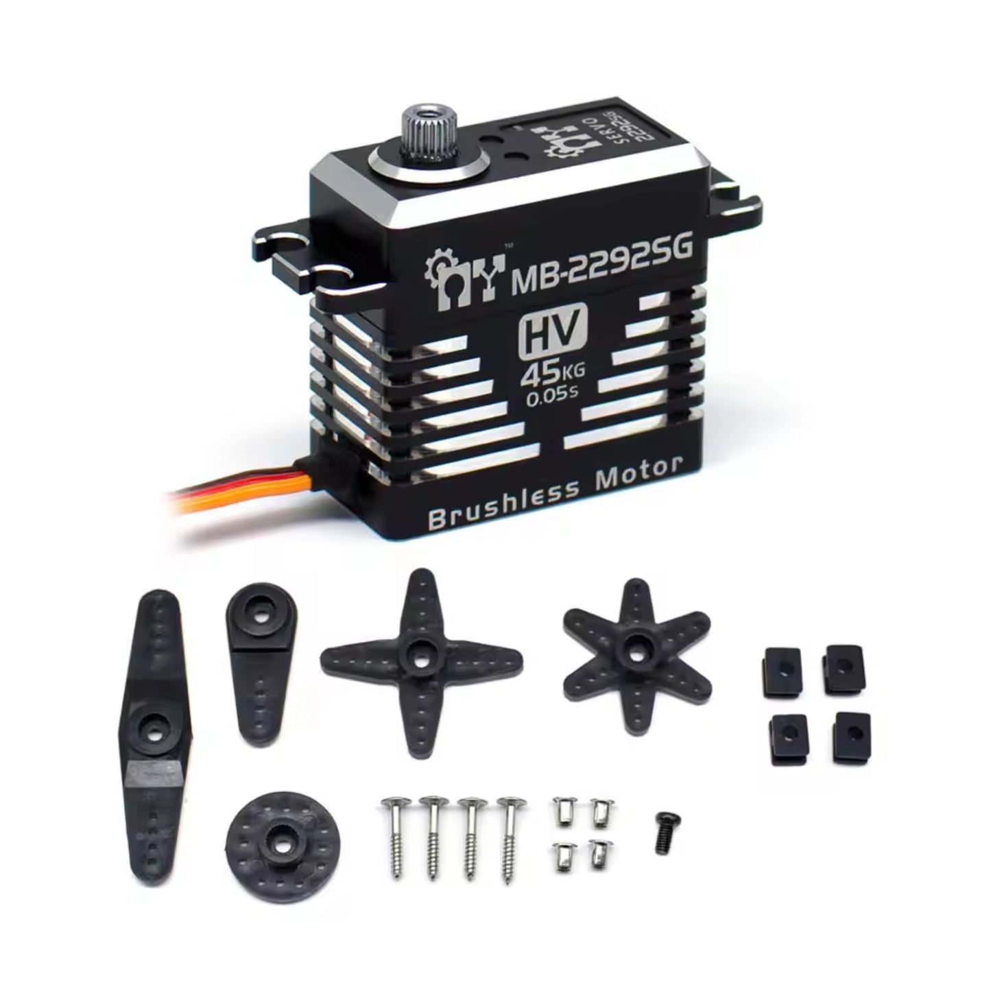 My Servo MB-2292SG Brushless Steel Gear Digital Servo 45.0kg High-Torque Servo For Extreme Durability and Precision in RC Racing