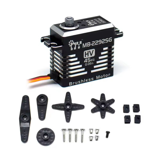 My Servo MB-2292SG Brushless Steel Gear Digital Servo 45.0kg High-Torque Servo For Extreme Durability and Precision in RC Racing