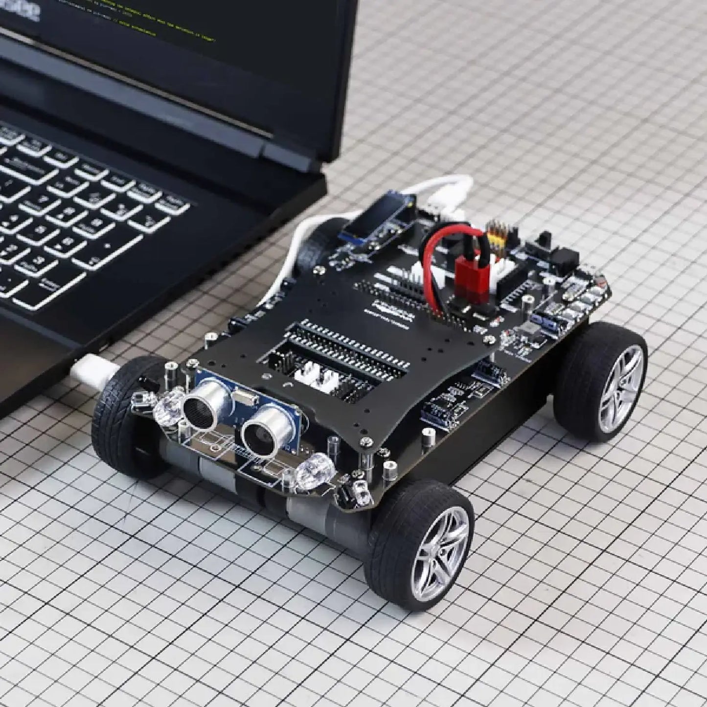 STM32 Smart Car K230 – Multifunctional Robot Kit with OLED & Sensors