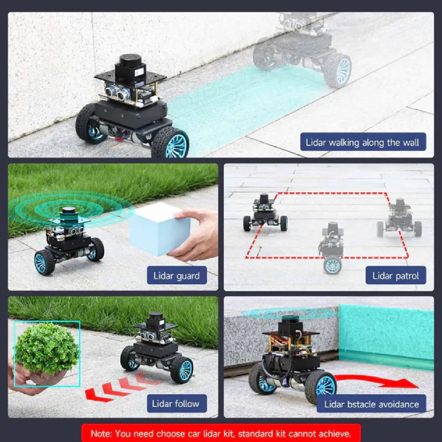 STM32 Self-Balancing Robot Car Kit – AI, LiDAR, Ultrasonic, Infrared & App Control (Pre-Assembled Robotics Kit)
