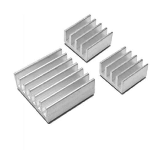 Raspberry Pi 4 Black Heat Sink 3-Piece Aluminum Cooling Set - RS2459