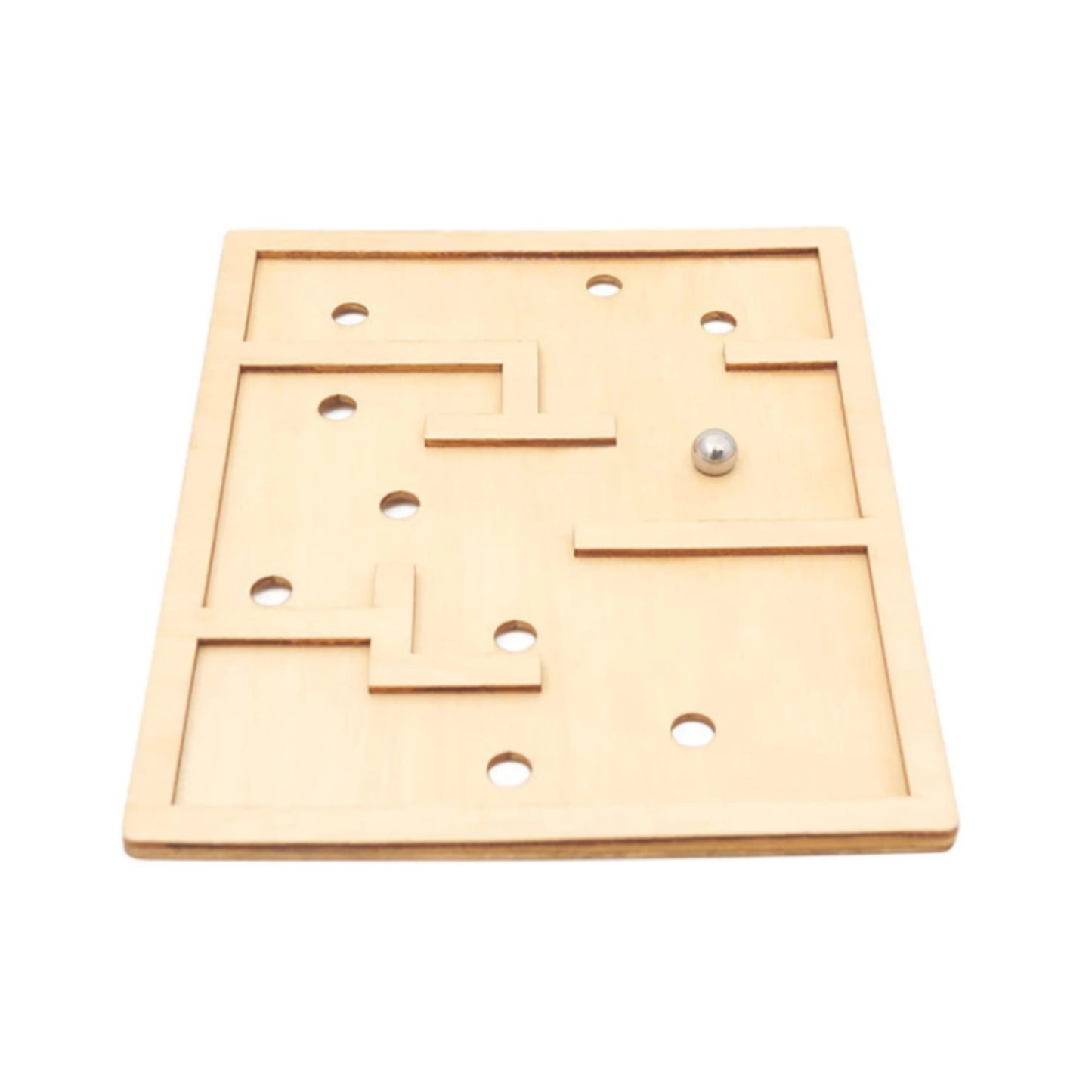 DIY Rectangular Maze STEM Kit Children's 3D Wooden Puzzle Wooden Box Educational Toys Balance Science Challenge Educational Wooden Box Puzzle- RS6311