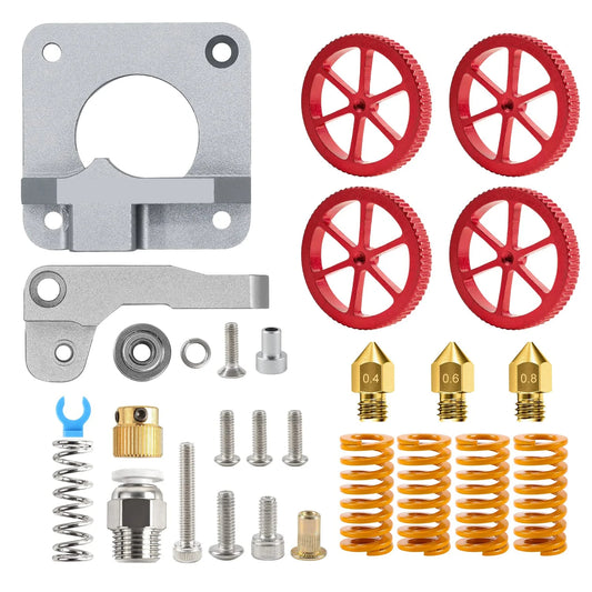 3D Printer Upgrade Kit Ender 3 Upgrade Kit Metal Leveling Nuts and Springs Nozzles Heatbed Silicone Leveling Column Mounts Hand Twist Upgraded Set for Ender 3/3 V2/Ender 3 Neo/Ender 3 S1 Pro/Ender 5 Plus/CR 10 Series 3D Printer - RS6181