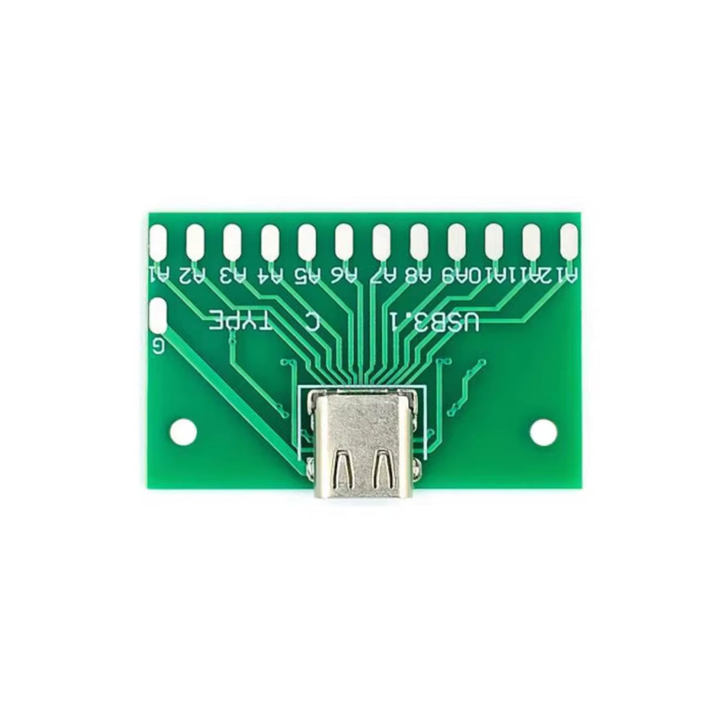 USB 3.1 Type-C Breakout Board USB 3.1 Female Socket Type-C Connector 24 Pins Breakout Simplify Your USB-C Projects With Breakout Board - RS4283