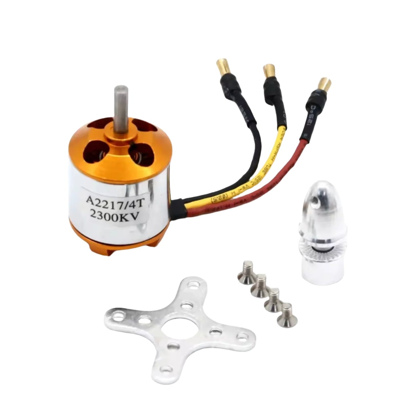 A2217 2300KV Brushless Motor with Banana Connector Brushless Out-Runner Motor With Welded Banana Connector Boost Your Quadcopter With Brushless Motor High Efficiency Motor For RC Models - RS6896