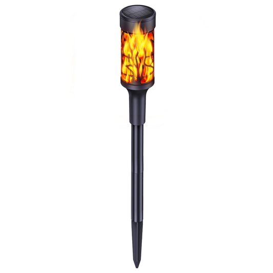 Solar Torch Lights With Dancing Flames Solar Outdoor Lights Extra-Bright Outdoor Garden Decorations Waterproof Yard Decor Holiday Lights For Pathway Patio Pack of 1 - RS5831