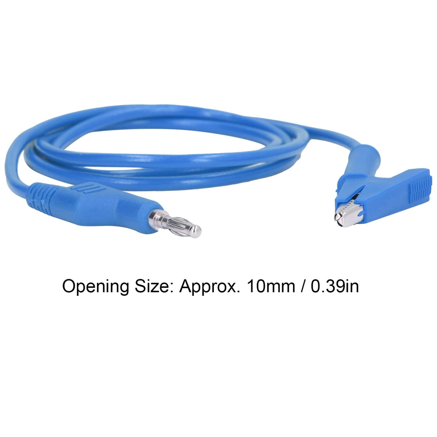 15A Test Lead Wire 4mm Banana Plug And Alligator/Crocodile Clip 15A Multimeter DIY Test Wires With Secure Connections - Blue - RS6881