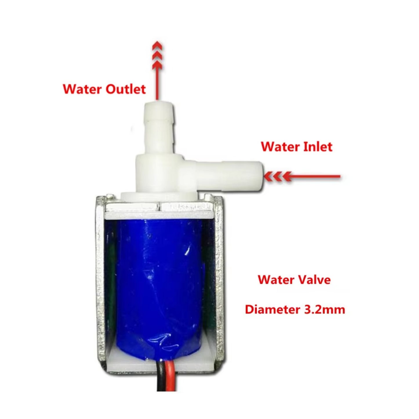 ELECROW DC 12V Four-Way Solenoid Valve 2.1 Smart Watering System Efficient Water Distribution With 4-Way Valve Upgrade Your Watering System - RS7062