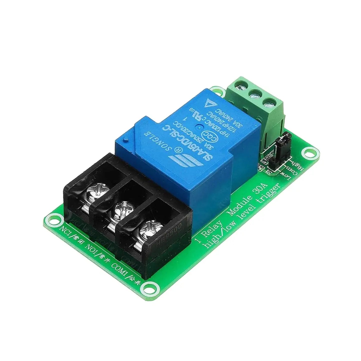 1 Channel 5V 30A Relay Control Module Isolated Relay Control Board For High Power Applications With Optocoupler - RS3303