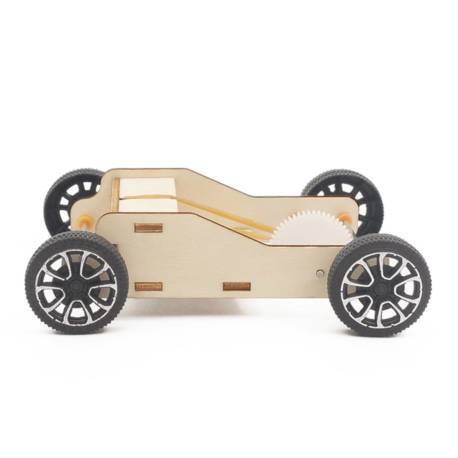 Rubber Powered Car STEM Kit A Hands-On STEM Experience For Kids Science-Based Rubber Band Car Toy Bring Engineering To Life With This Fun Creative DIY Physics Science Experiment Kits - RS6415