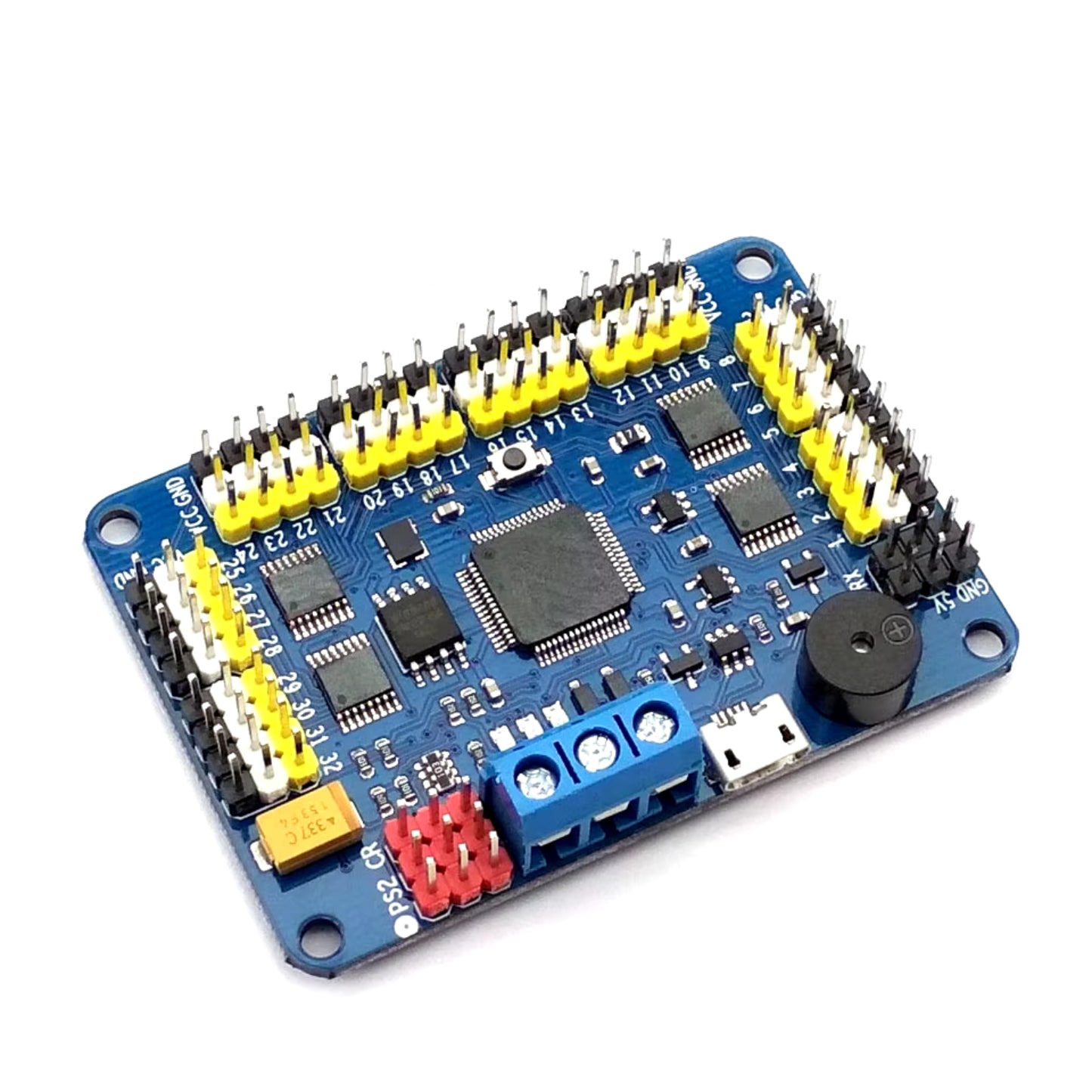 32 Channel Robot Servo Control Board Servo Motor Controller PS2 Wireless Control USB/UART Connection Mode Versatile Servo Controller For Robotics And Automation Projects - RS438