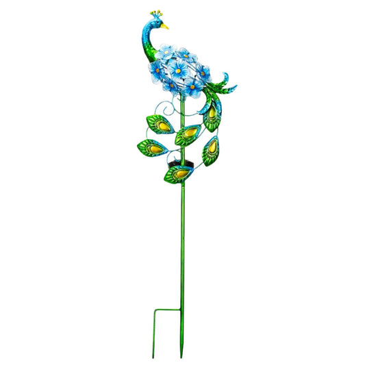 Peacock Stake Solar Lights Solar-Powered Metal Peacock Stake Lights Garden Decoration Solar Lights Walkway Solar Light Waterproof Solar LED Light - RS6137