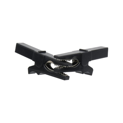 55mm Copper Crocodile Clip Copper Insulated Crocodile Clip 55mm Insulated Clip Opening 10mm For Banana Plug 4mm High-Quality Crocodile Clip - Black- RS6819