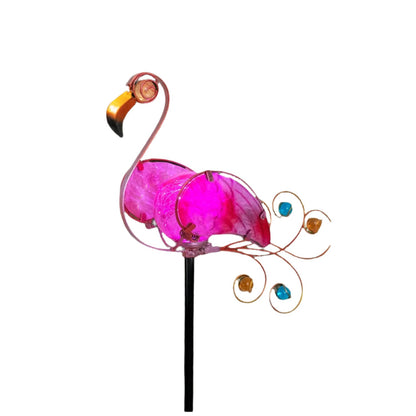 Solar Flamingo Stake Lights Solar-Powered Flamingo Stake Lights For Outdoor Decor Waterproof LED Flamingo Lights And Landscape Lawn Path Garden Flower Bed Patio Yard Decoration - RS6142