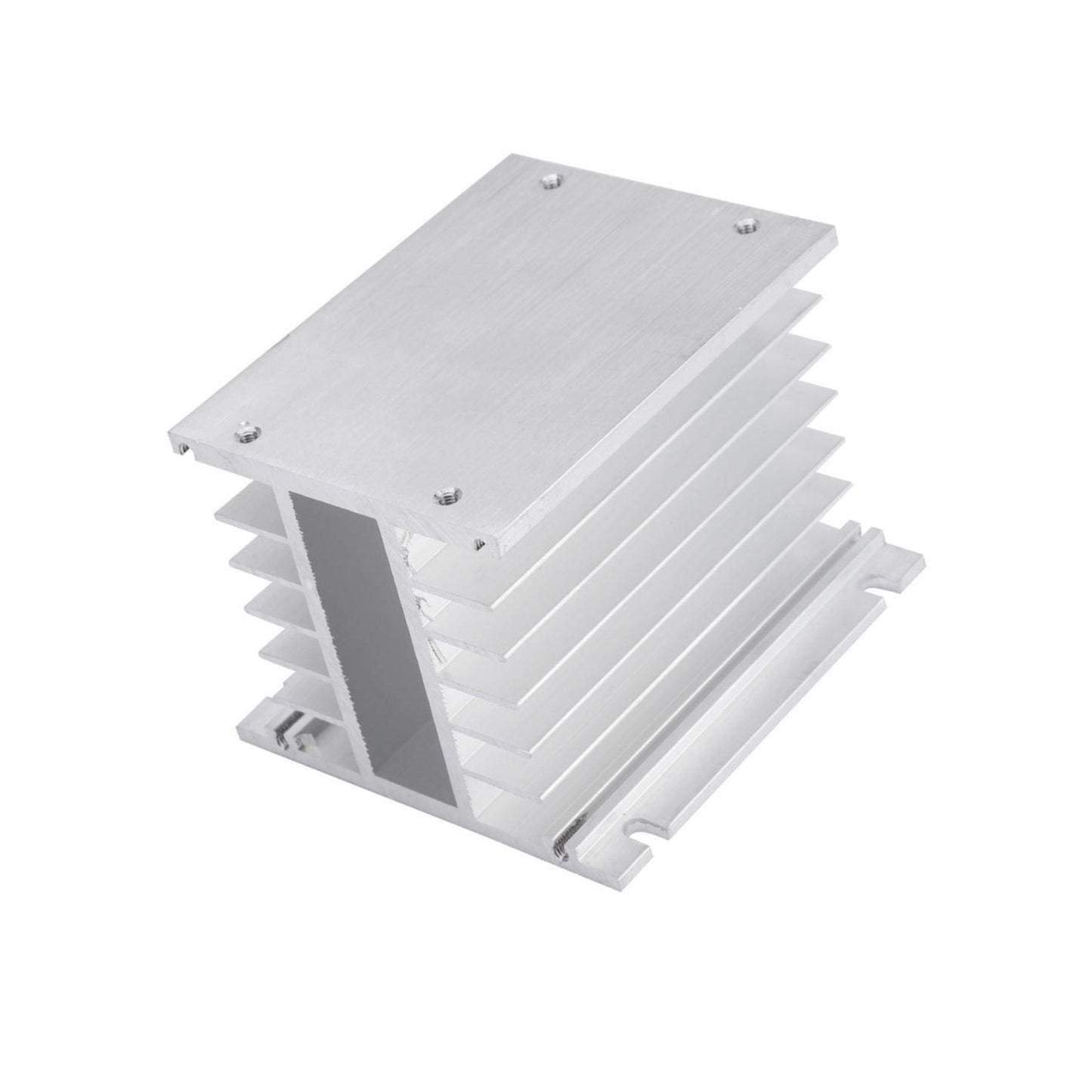 H-Shaped Aluminum Heat Sink 10A - 100A Aluminum Three-Phase SSR Heat Sink Base 110x100x80mm SSR Heat Radiator High-Performance SSR Heat Sink For Optimal Cooling - RS6933