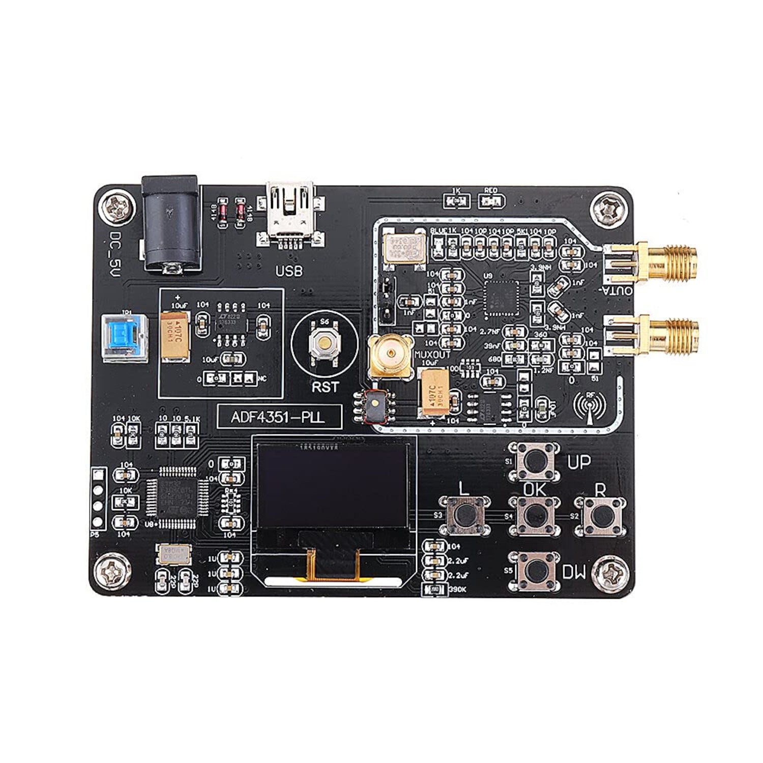 Programmable Signal Generator Module Rs232 35MHz-4.4GHz Signal Generator Module RF Signal Source – REES52