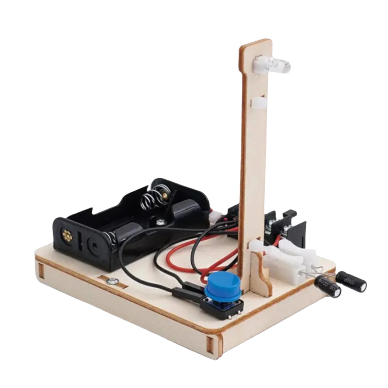 Wooden Light Delay STEM Kit DIY Wooden LED Light Kit Wooden Gizmo Delay Light Kit Build Your Own Educational Light Delay Toy Spark Curiosity And Hands-on Learning - RS6440