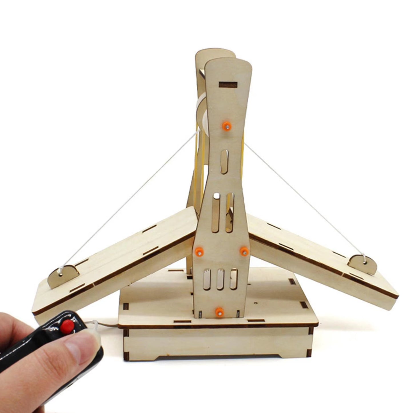 Wooden Lift Bridge STEM Kit DIY Lift Bridge Build Miniature Lift Bridge Your Own Lift DIY Lift Bridge Interactive Science Experiment For Children - RS6488