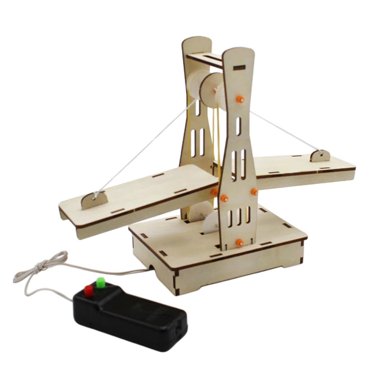 Wooden Lift Bridge STEM Kit DIY Lift Bridge Build Miniature Lift Bridge Your Own Lift DIY Lift Bridge Interactive Science Experiment For Children - RS6488