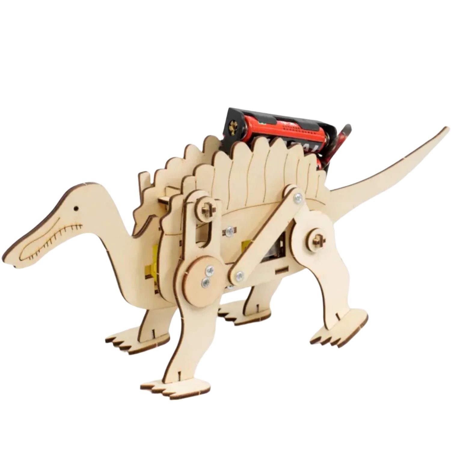 Wooden Mechanical Dinosaur STEM Kit DIY Mechanical Dinosaur Toy Build Your Own Jurassic World Dinosaur For Interactive Science Experiment For Children - RS6480