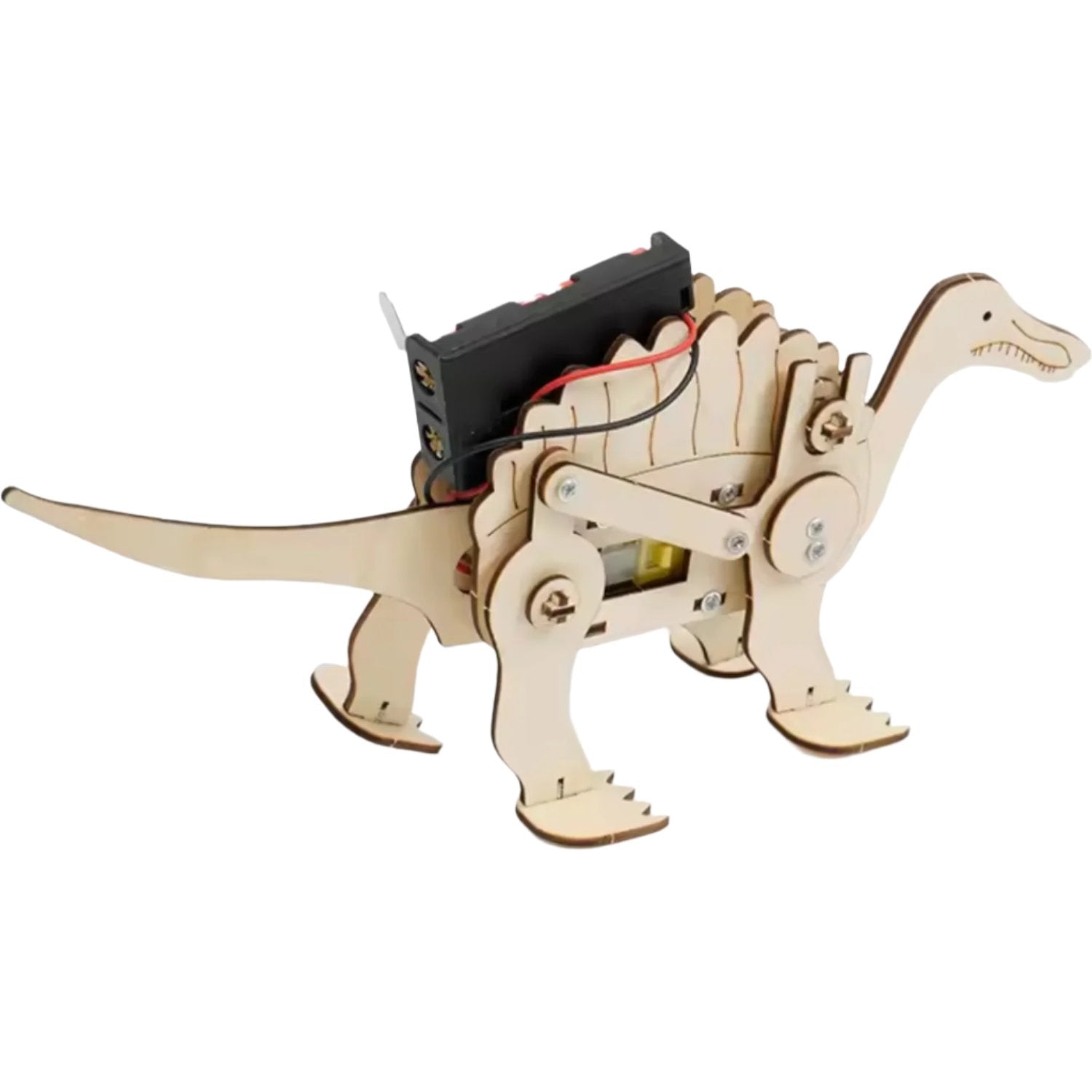 Wooden Mechanical Dinosaur STEM Kit DIY Mechanical Dinosaur Toy Build Your Own Jurassic World Dinosaur For Interactive Science Experiment For Children - RS6480