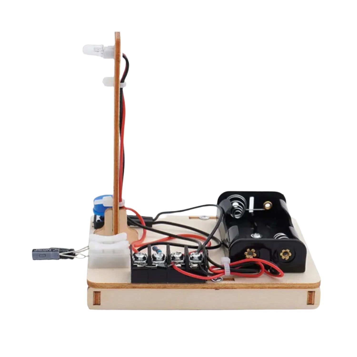 Wooden Light Delay STEM Kit DIY Wooden LED Light Kit Wooden Gizmo Delay Light Kit Build Your Own Educational Light Delay Toy Spark Curiosity And Hands-on Learning - RS6440