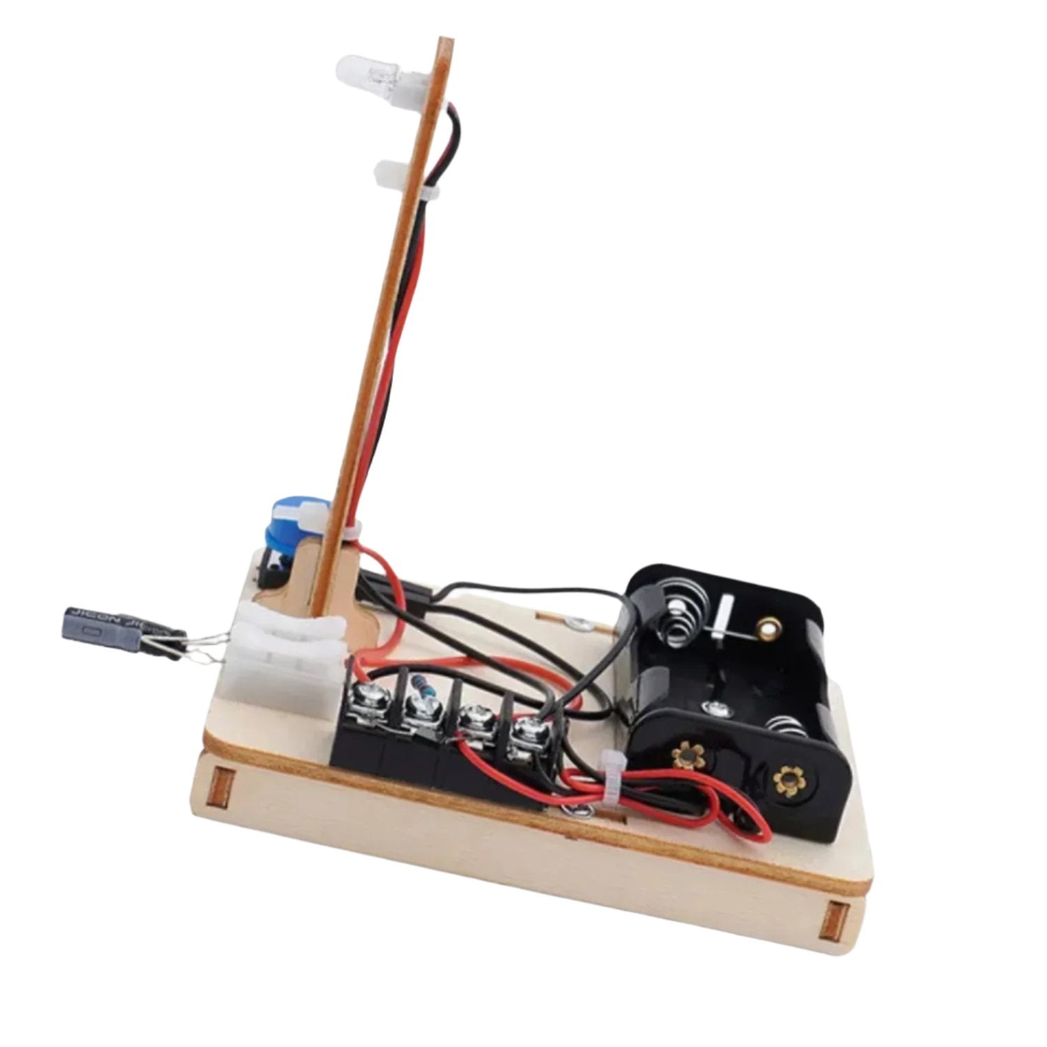 Wooden Light Delay STEM Kit DIY Wooden LED Light Kit Wooden Gizmo Delay Light Kit Build Your Own Educational Light Delay Toy Spark Curiosity And Hands-on Learning - RS6440