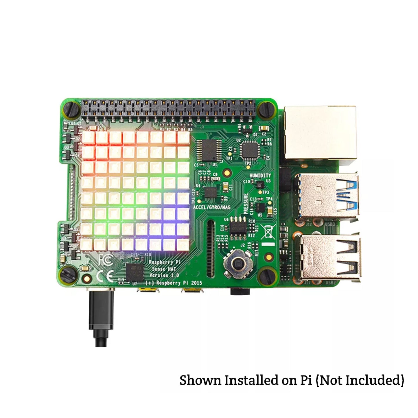 Raspberry Pi Sense HAT RPi 8-Sense HAT Raspberry Pi Environmental Sensor HAT Monitoring Environmental Conditions In Real-Time With Sense Hat - RS7109