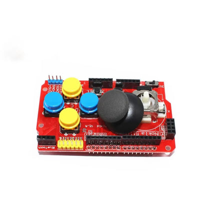 JoyStick Shield Module Joystick Shield Gamepad Analog Keyboard and Mouse Function for Arduino FR4 Wireless Bluetooth DIY Shield V1 Expansion Board Red For DIY Projects Simulated Keyboard Mouse RF Transceiver Module - RS340