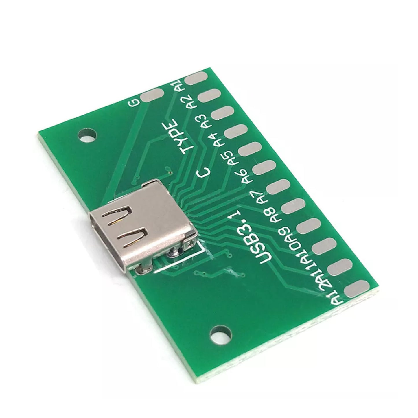 USB 3.1 Type-C Female Breakout Board 24-Pin Breakout PCB Type-C Female Socket Breakout Board Unleash The Power Of USB 3.1 Type-C With Our Breakout PCB - RS2971