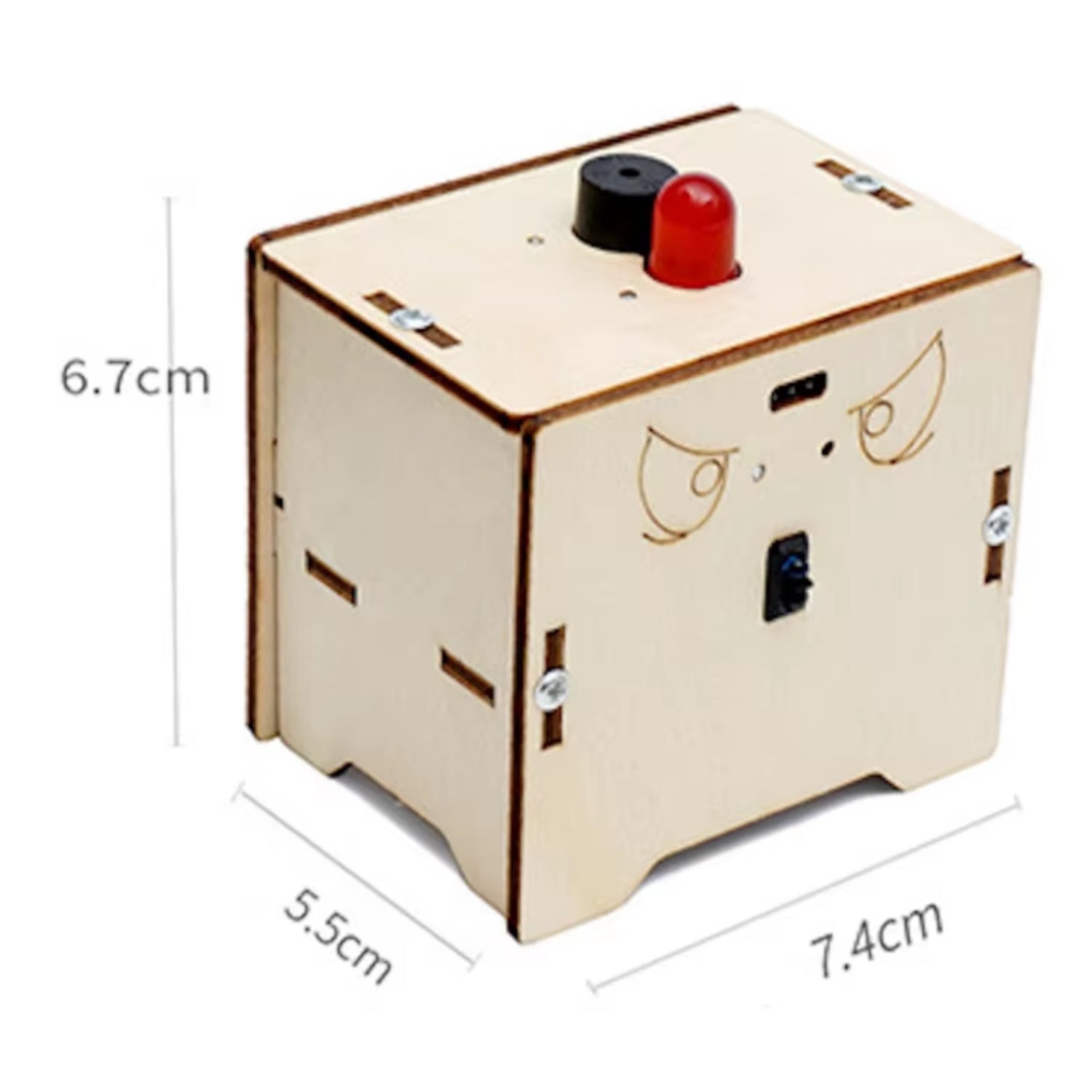 DIY Wooden Anti-Theft Alarm Kit Hands-On Science 3D Anti-Theft Alarm STEM Kit Build Your Own Alarm Fun Project For DIY Funny Science Physic Project Experiment For School Children - RS6468