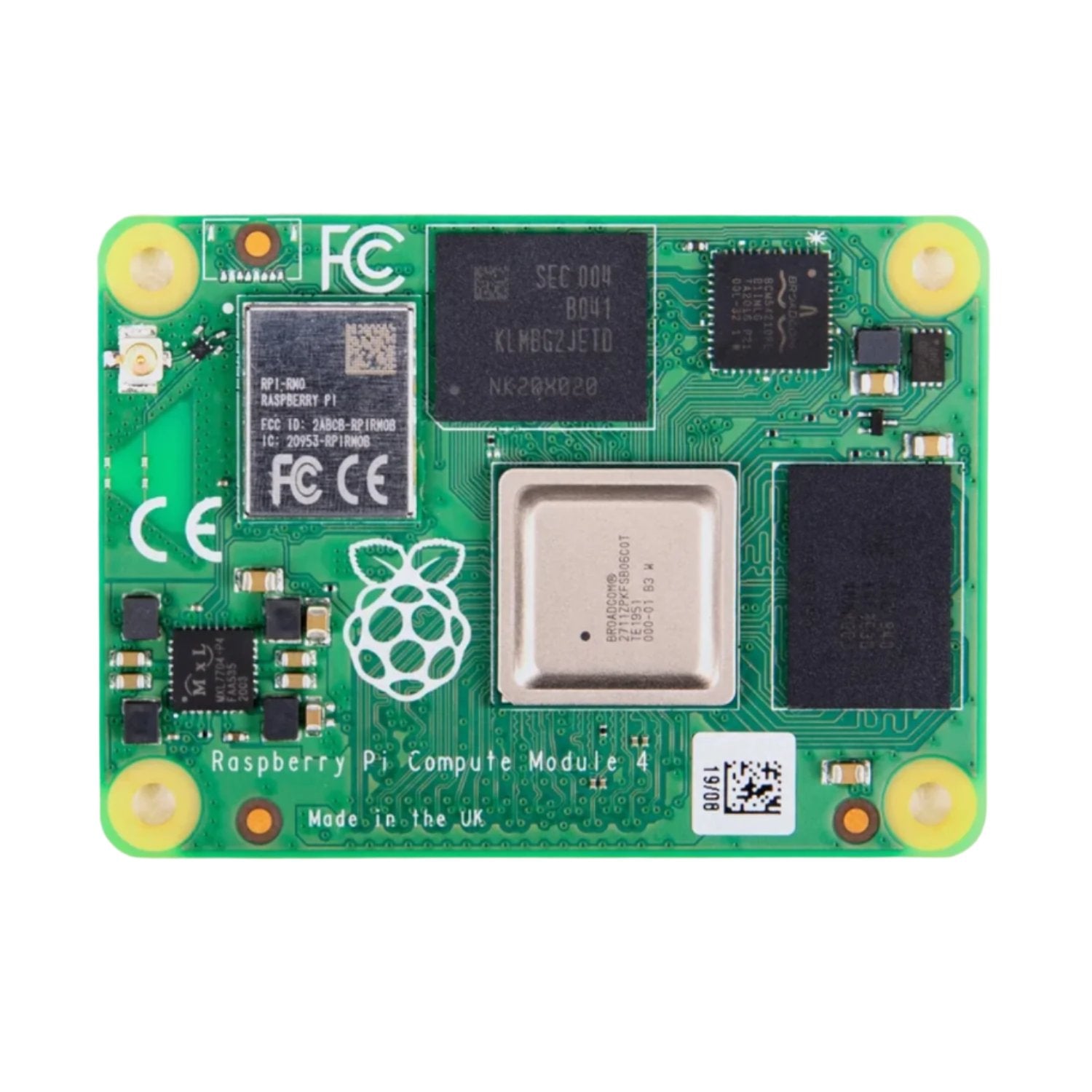 Raspberry Pi Compute Module 4 - CM4102008- 2GB RAM - 8GB eMMC - Wireless - RS7176