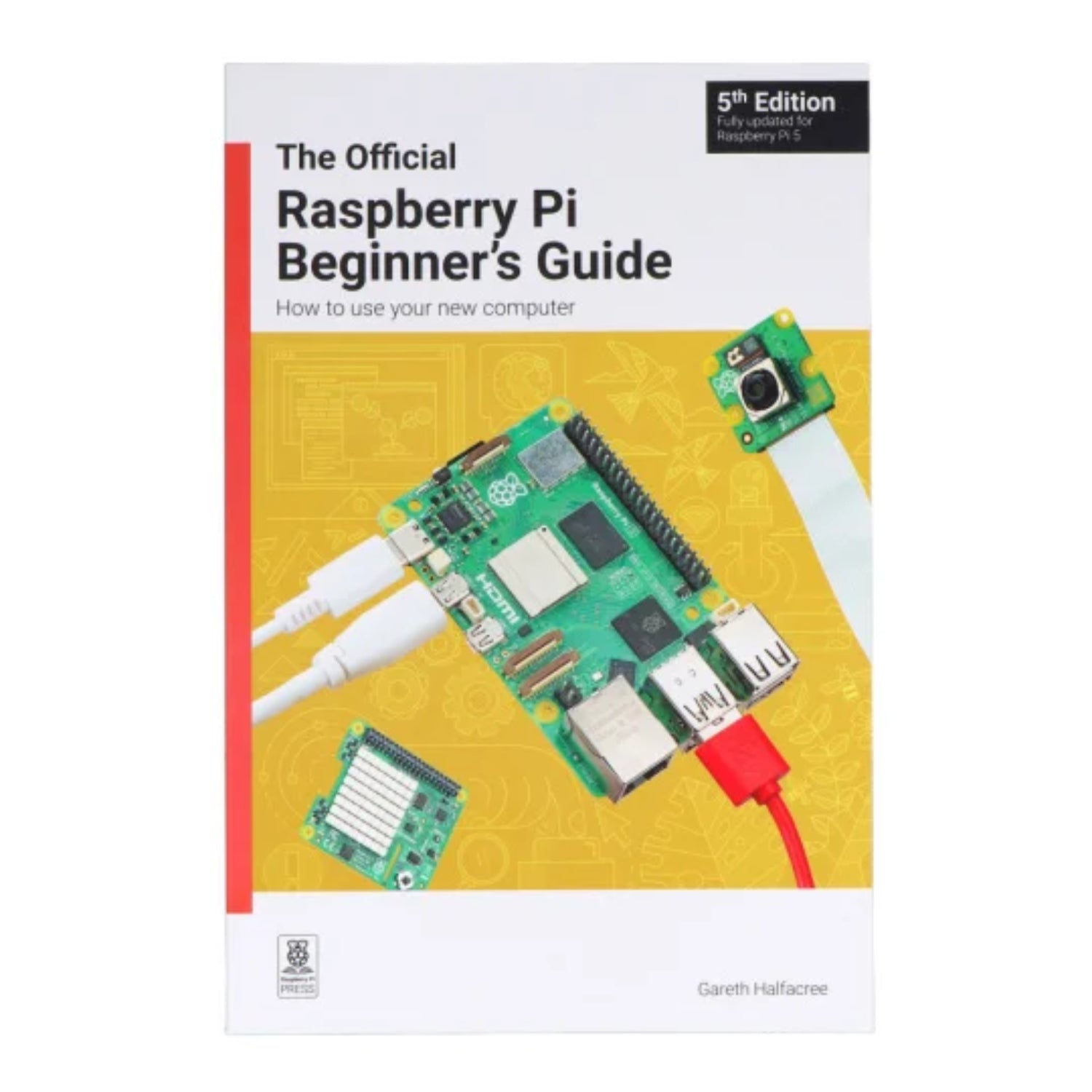 Raspberry Pi 5 Desktop Kit With Official Raspberry Pi Beginners Guide, Case, Keyboard and Mouse for Raspberry Pi 5 2GB, 4GB, and 8GB - RS7178