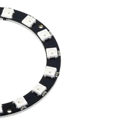 16-Bits WS2812B LED Circular Board WS2812B 5050 RGB LED Circular Development Board 5050 RGB LED Built-in Full Color Driving Lights Circular Board 16-Bit RGB LED Circular Board for Custom Lighting Projects - RS3489