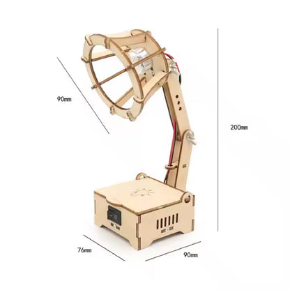 DIY LED Lamp STEM Kit Wooden Table Lamp Kit Build Your Own Wooden LED Lamp Perfect For DIY Enthusiasts Wooden LED Lamp Kit For Beginners And Experts Fun and Educational STEM Project - RS7134
