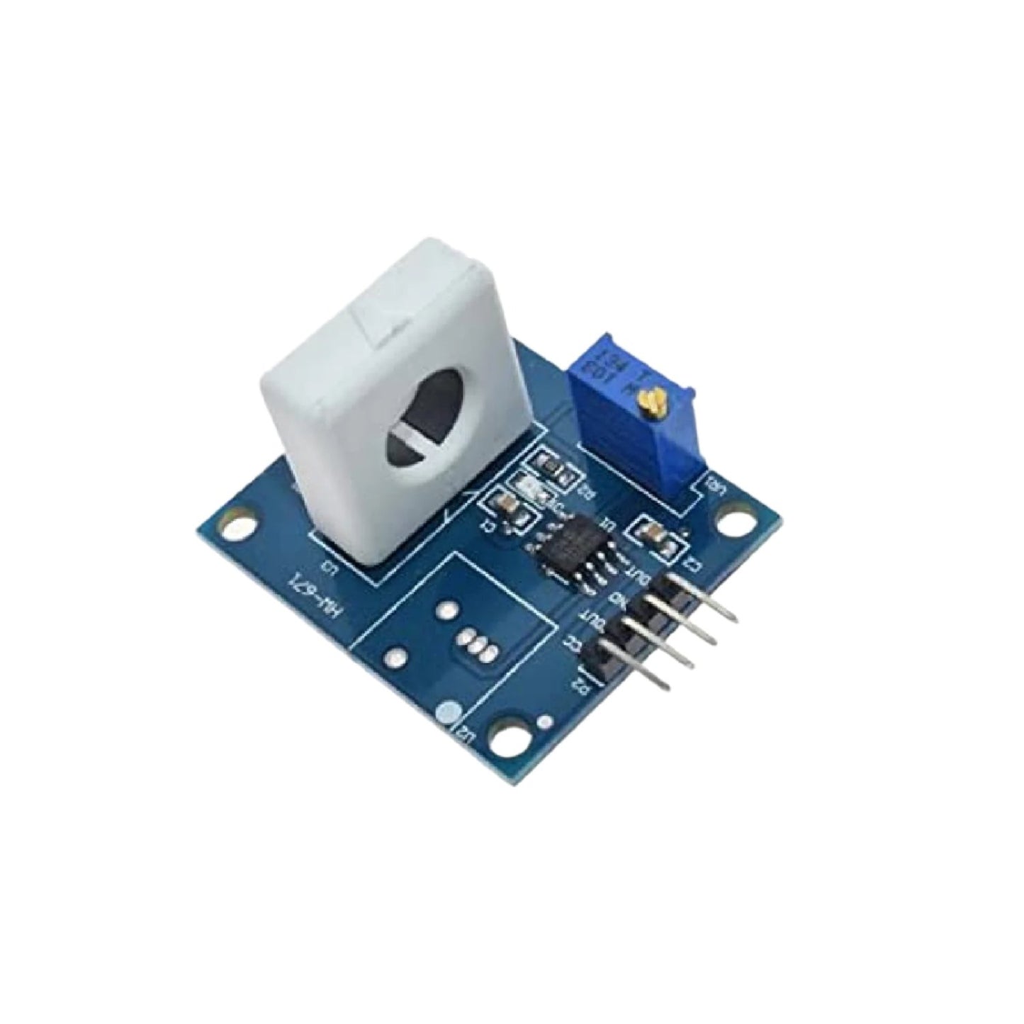 WCS1700 Current Sensor Module DC 5V Hall Current Sensor With Overcurrent Protection Current Sensor Module With OCP Accurate Current Measurement Module With Overcurrent Safety - RS2894