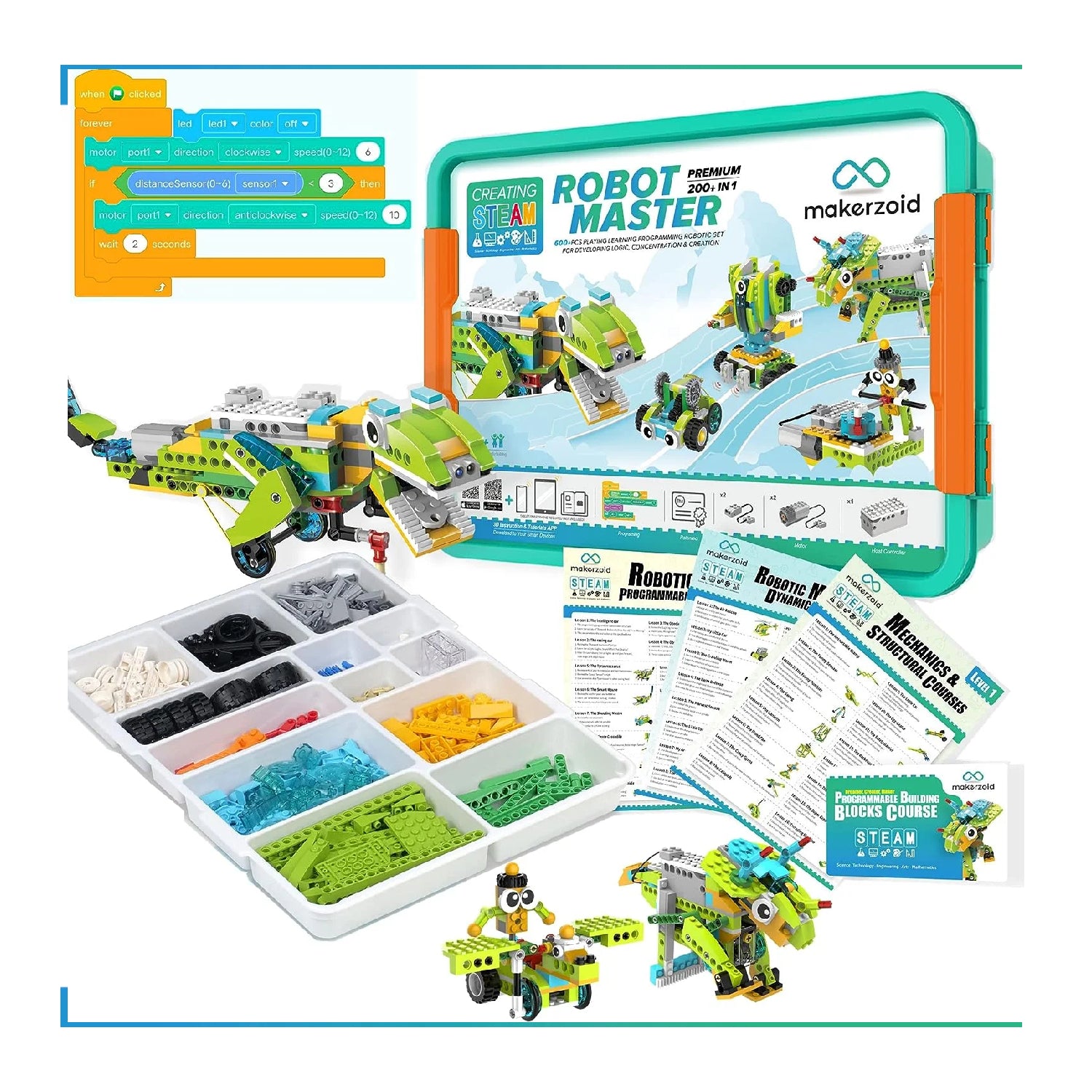 makerzoid 200-in-1 Programmable Robotics Kit DIY – REES52