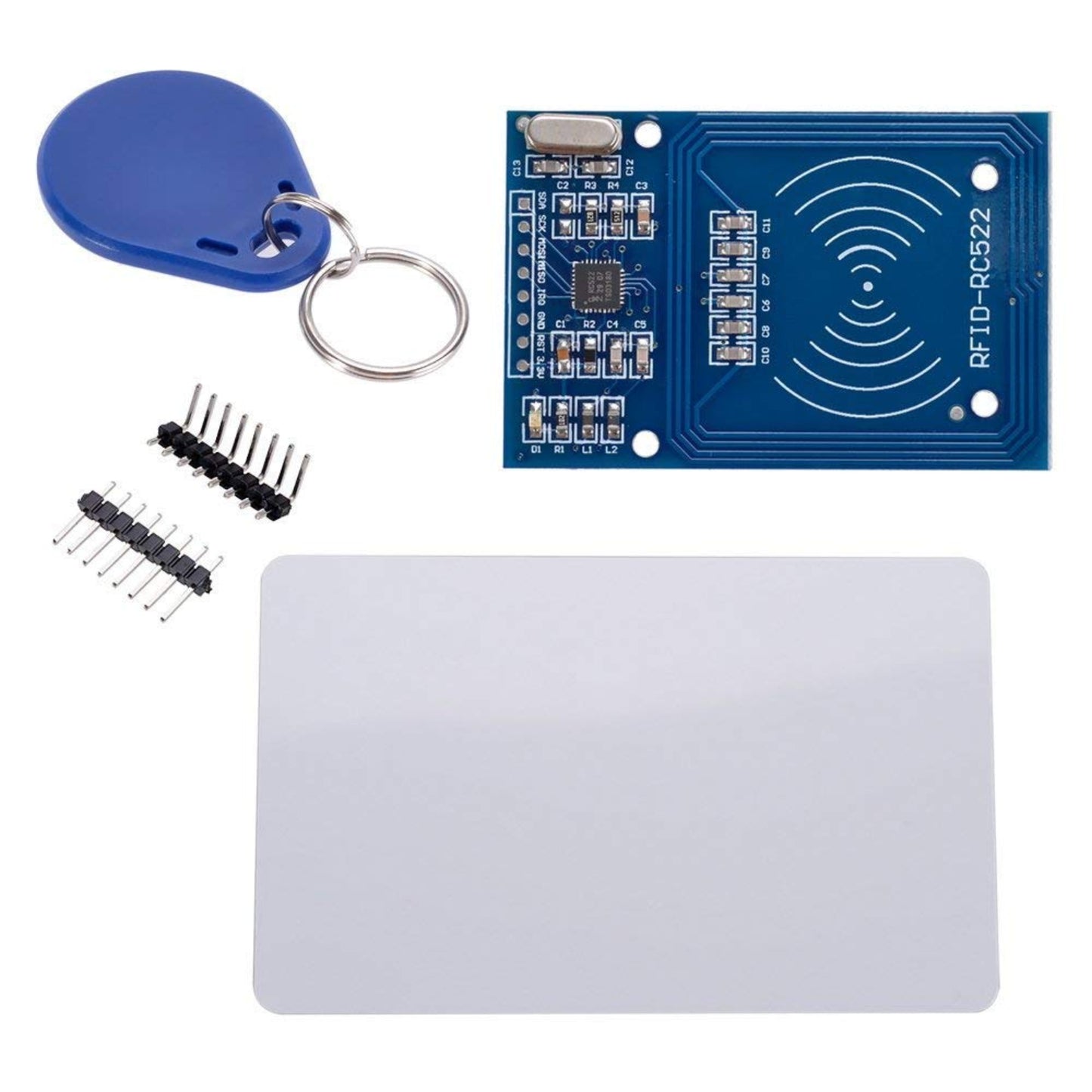 RC522 RFID Module RFID Reader/Writer Module 13.56MHz RFID Module RFID Card/Tag Reader Module ID Card Proximity Module key Chain For Arduino -  SR049