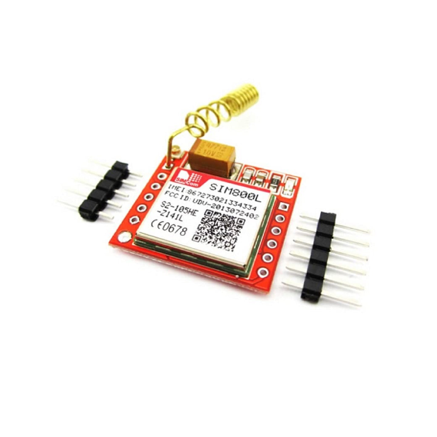 Sim800L Smallest GPRS/GSM Module Micro SIM, Quad-Band, TTL Serial Port, PCB Antenna, Smallest GSM Module Compact Quad-Band GSM Module With PCB Antenna - NA243