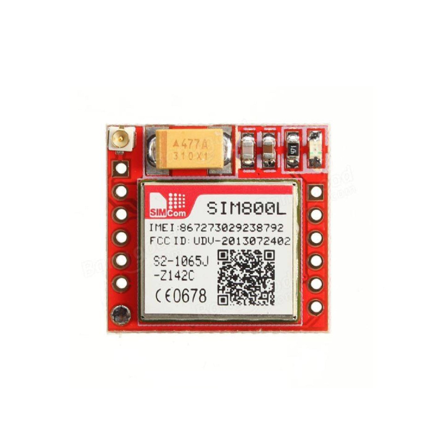 Sim800L Smallest GPRS/GSM Module Micro SIM, Quad-Band, TTL Serial Port, PCB Antenna, Smallest GSM Module Compact Quad-Band GSM Module With PCB Antenna - NA243