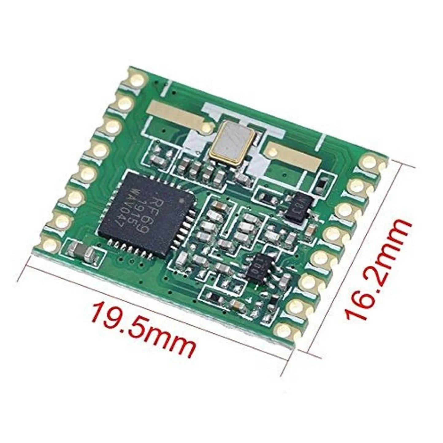 M69HW-868S2R RF Module Long Range M69 LoRa Transceiver Module With SPI Interface  RFM69HW-868S2R Sub-GHz Wireless Communication Module For IoT, Sensor Networks and Telemetry Applications - RS6516