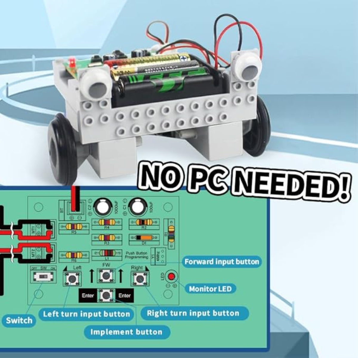 Patrogrammer Model Kit TXMR-003 Programming Robot Kit DIY Robot Kit Educational Programming R ...