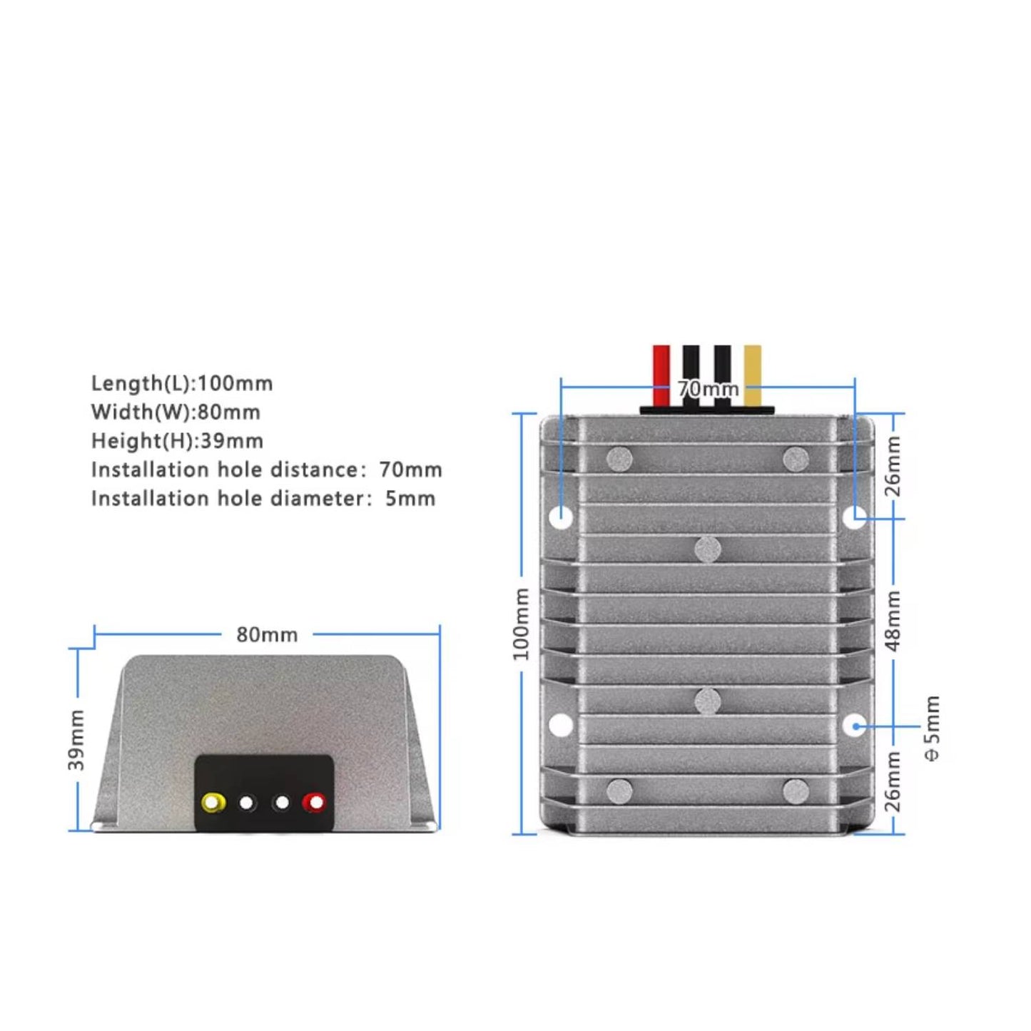 48V 60V 35V-72V to 24V High Power Buck Converter 8A 10A 15A 20A DC DC Step Down Converter 240W 360W 480W Regulator Power Converter Voltage Step Down Reducer