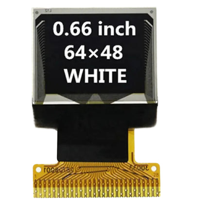 0.66 Inch Monochrome OLED Display 8-bit Parallel OLED Display Panel 64×48 Graphics Display Monochrome White OLED Display Panel For Industrial And Automotive Applications - RS6599