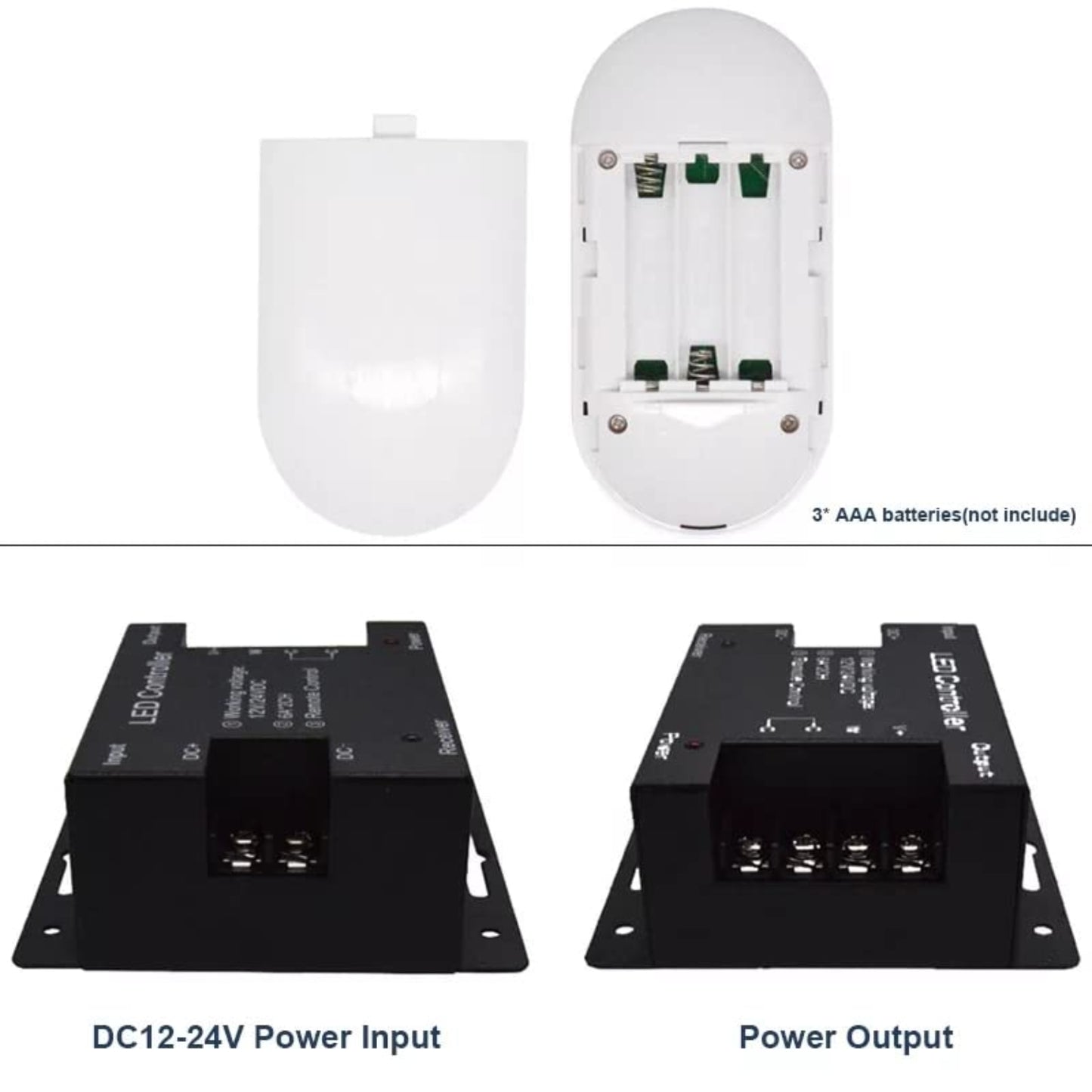 12A RF Touch Controller Wireless CCT Touch Dimmer With RF Remote 12A Two-Tone Temp Touch Controller For Infinite Dimming & Color Temperature Control - RS5325