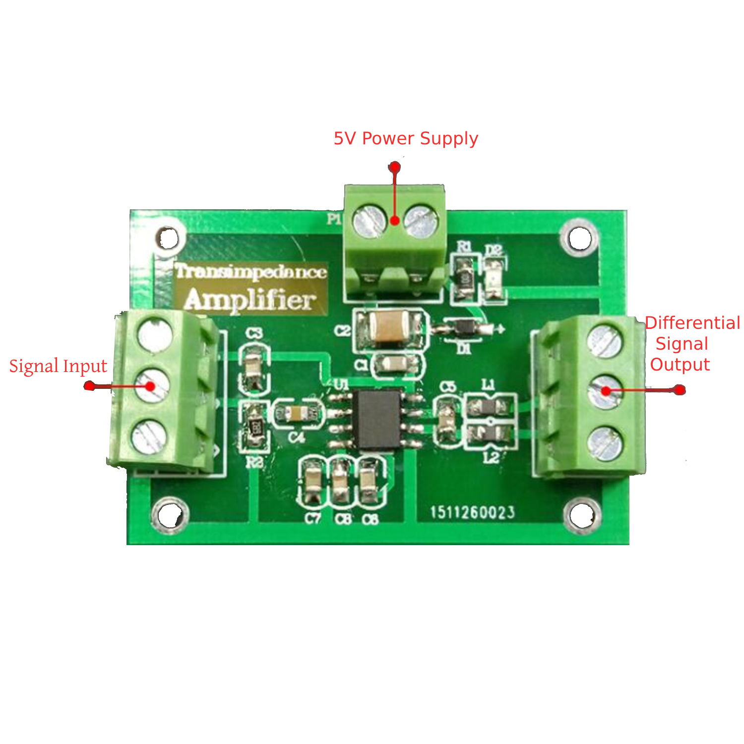 AD8015 Transimpedance Amplifier Module – REES52