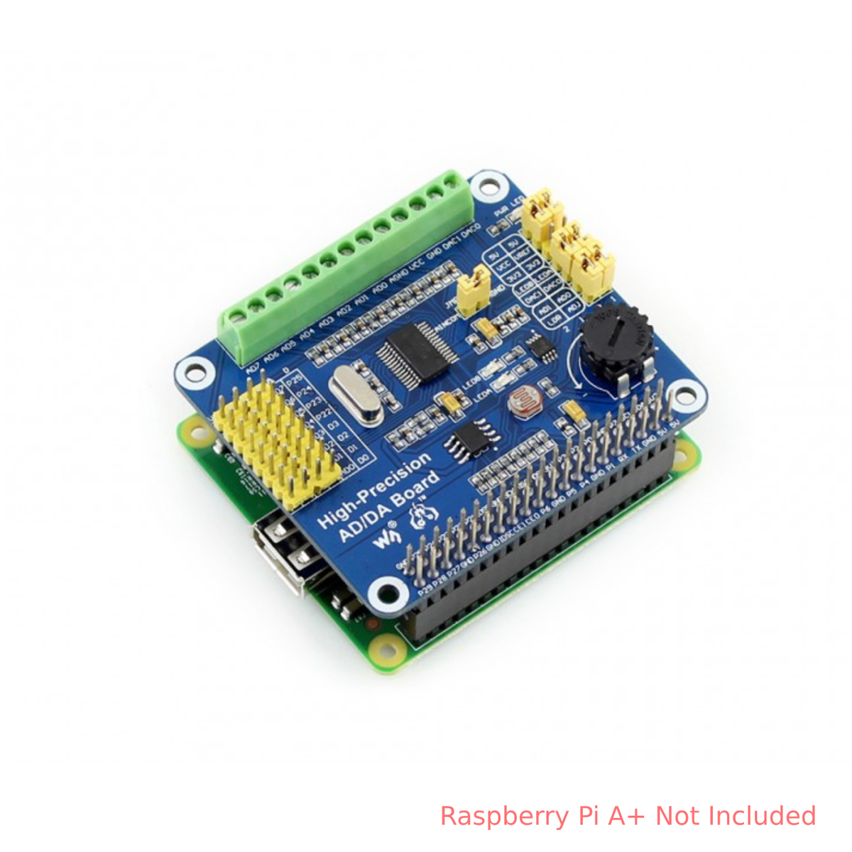 Wave. Share Adc Raspberry Pi Waveshare Raspberry Pi High Precision AD/DA Board – REES52