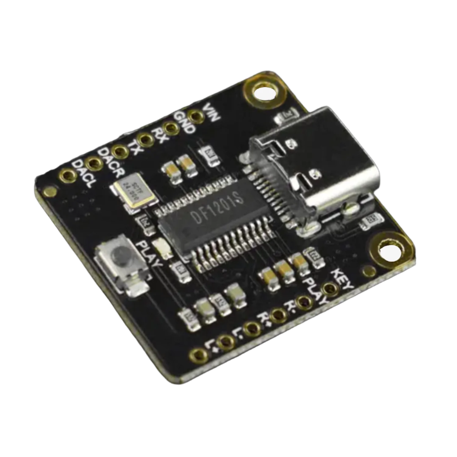 DFRobot Fermion: DFPlayer Pro - Dual Channel MP3 Module- 128MB Storage ...