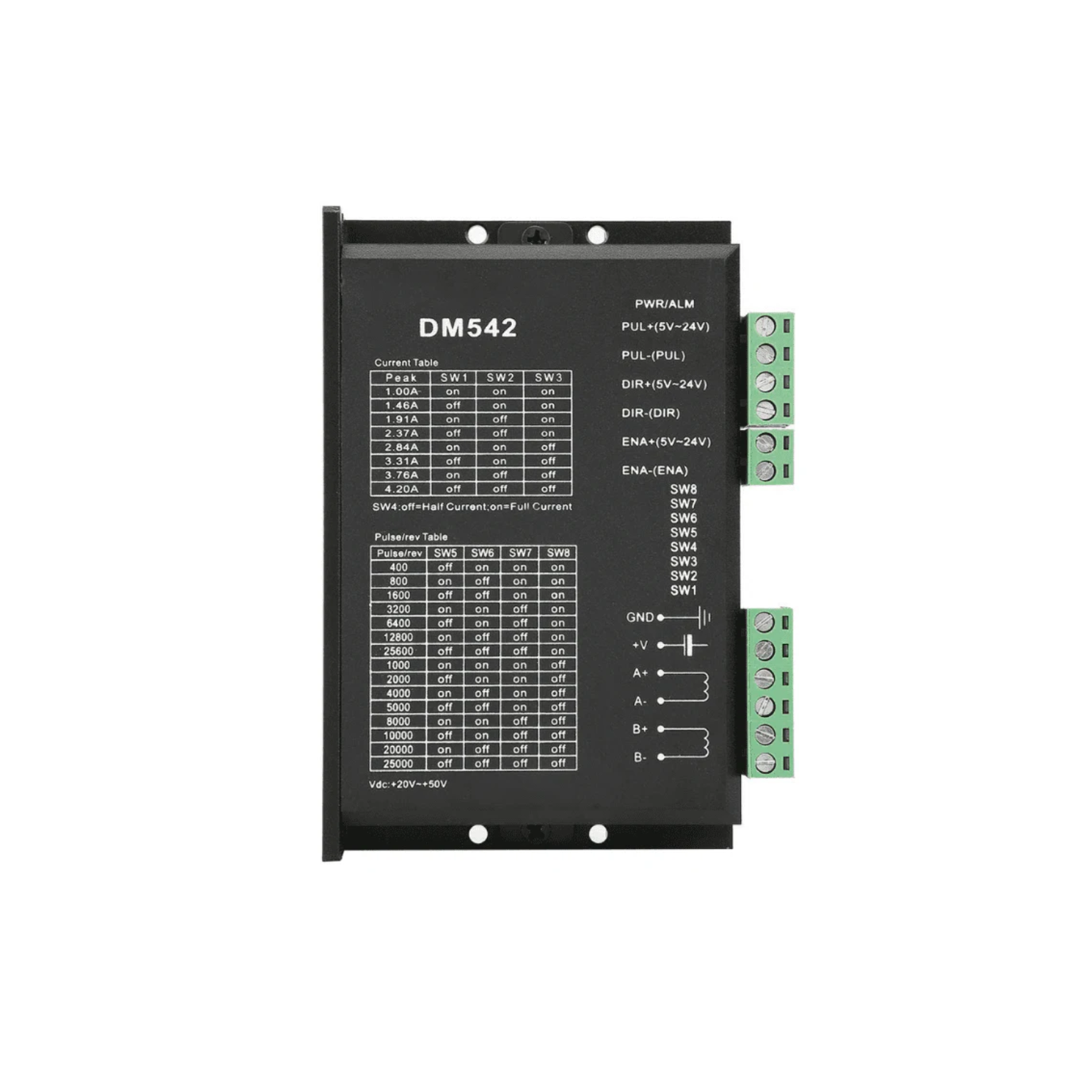 DM542 Stepper Motor Driver Digital Stepper Driver Controller – REES52
